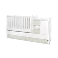 Bed MiniMAX NEW white+milky green /removed front panels/